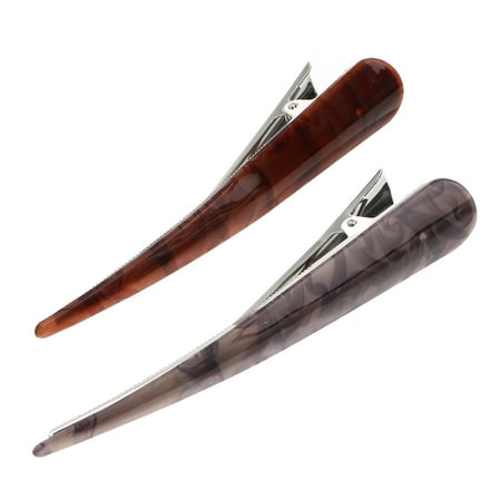 Beaupretty Duckbill Hair Clips Strong Tension Acrylic Hair Accessories for Women Hair Dye 2Pcs