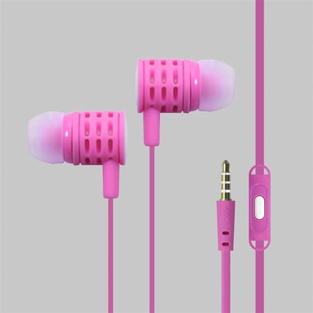 High Definition Sound 3.5mm Stereo Earbuds/ Headphone for Kyocera DuraForce Pro 2 HTC U12 life Xperia XA2 Plus (Pink) - w/ Mic + MND Stylus