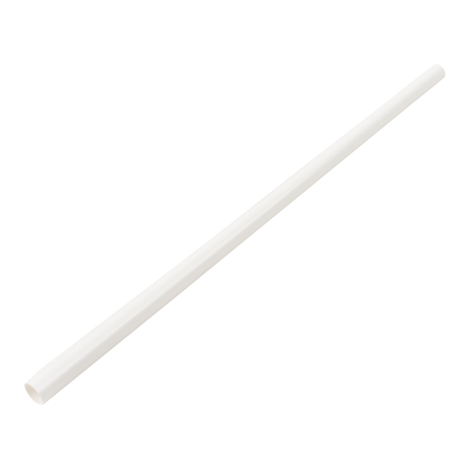-Biodegradable Compostable Eco-Friendly 8" 6mm x 200mm 250 White Paper Straws 
