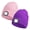 Pink+Purple, variant on 2 PACK LED Beanie Hat with Rechargeable Headlamp-Warm Knit Cap for Outdoor Activities,Camping,Running,and Hiking black+Light Gray