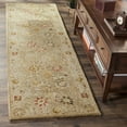 thumbnail image 3 of SAFAVIEH Antiquity Whitaker Floral Bordered Wool Area Rug, Taupe/Beige, 5' x 8', 3 of 10