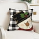 thumbnail image 1 of Funda de almohada navideña de muñeco de nieve - 45x45cm Impresión digital con aspecto de lino • Resistente al desvanecimiento • Cierre de cremallera • Decoración del sofá, 1 of 6
