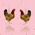 thumbnail image 4 of QIQUWOHUL A Pair Women's Funny Chicken Earrings Fashion Animals For Outing, 4 of 6