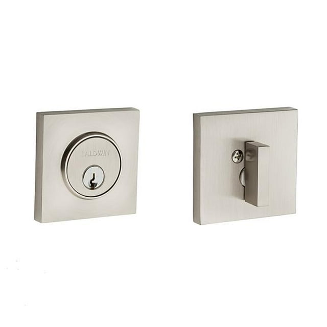 Baldwin 8220112 Contemporary Square Single Cylinder Deadbolt - Venetian Bronze