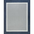 thumbnail image 3 of 9x12 Water Resistant, Large Indoor Outdoor Rugs for Patios, Front Door Entry, Entryway, Deck, Porch, Balcony | Outside Area Rug for Patio | Navy, Solid Border | Size: 8'9'' x 12'2'', 3 of 8