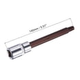 thumbnail image 2 of Unique Bargains 1/2' Square Drive x T50 Torx Bit Socket, S2 Steel Bits, CR-V Sockets 140mm Length (for Hand Use Only), 2 of 6