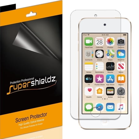 Supershieldz Designed for Apple iPod Touch (7th Gen 2019 Released / 6th & 5th Generation) Screen Protector, High Definition Clear Shield (PET) (6 Pack)