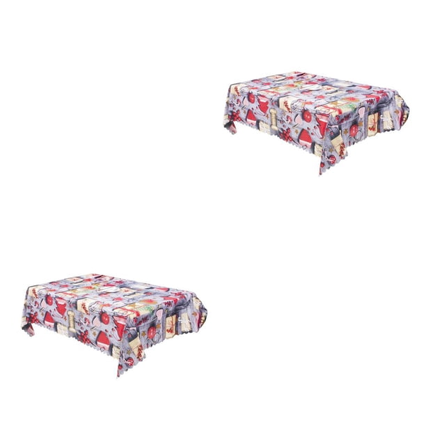 Ounissouiy Feliz Navidad mantel silla cubierta mantel Navidad decoración fiesta C 2Conjunto