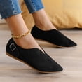 thumbnail image 1 of Mocassins pour Femmes Chaussures Décontractées à Enfiler en Daim Bout Pointu, 1 of 7