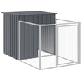 thumbnail image 6 of vidaXL Dog House with Run Outdoor Dog Kennel Cage Shelter Galvanized Steel, 6 of 7