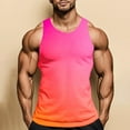 thumbnail image 5 of LODIENY Ombre Tank Tops for Men Big and Tall Athletic Fit Casual Sleeveless Tie Dye Gradient Color Print Basic Workout Tees Shirt Loose Fitness Gym T-Shirts Wine S, 5 of 7