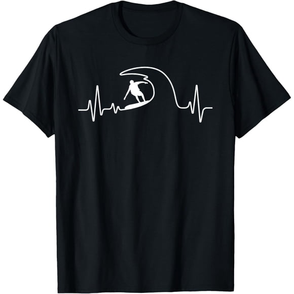 Camiseta divertida de surf para hombres y mujeres y niños amantes del surf