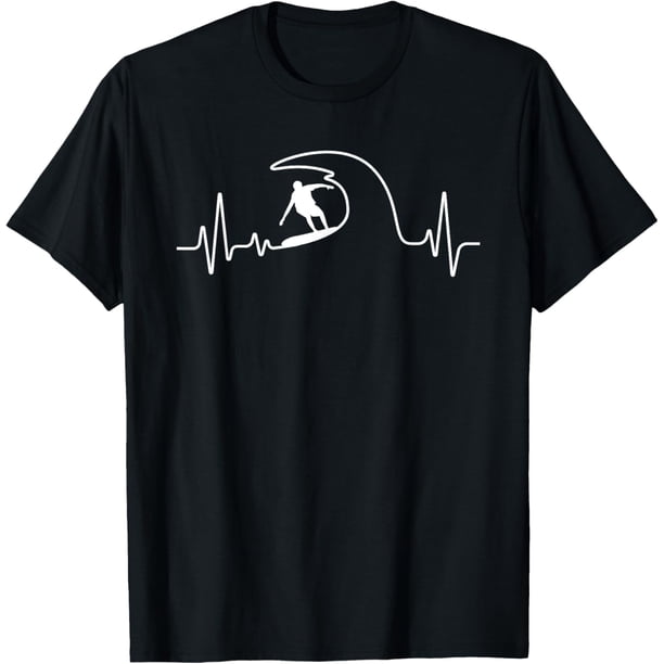 Camiseta divertida de surf para hombres y mujeres y niños amantes del surf