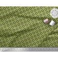thumbnail image 2 of Soimoi Green Heavy Canvas Fabric Dots & Circle Geometric Print Fabric by the Yard 58 Inch Wide, 2 of 3