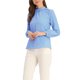 thumbnail image 4 of CAMISA DE CHIFFON CHIC INSPIRADA PARA MUJERES, OFICINA, CUELLO ALTO, MANGA LARGA, BLUSA XS AZUL, 4 of 6