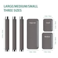 thumbnail image 2 of Refrigerator Handle Covers 3 Sets of 6, Adjustable Non Slip Fridge Door Handle Cover Protector, Appliance Handle Covers for Microwave Dishwasher Cabinet Accessories (Grey), 2 of 7