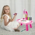 thumbnail image 5 of Drawing Projector Table Kids Art Toy with Light Music Smart Projection Desk Erasable Doodle Board Painting Machine Educational Learning for Children, 5 of 5