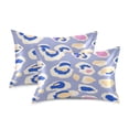 thumbnail image 2 of Purple Background Pattern Standard Size Satin Pillowcase 20''x26'' Double-Sided Print Soft Wrinkle Resistant, 2 of 9