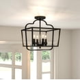 thumbnail image 3 of Blanche 4-Light Matte Black Semi-Flush Mount Light, 3 of 6
