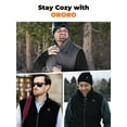 thumbnail image 4 of ORORO Fleece Heated Vest for Men with Battery, Battery Powered Heating Fleece Vest Base Layer for Winter Outing (Gray, XL), 4 of 9