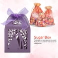 thumbnail image 2 of Cajas de dulces para bodas de 100 piezas, elegantes regalos de chocolate con azúcar para bodas y cumpleaños, Purple Romance, 2 of 8