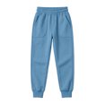 thumbnail image 3 of Jogging Pants for Kids Boys Elastic Waist Sweatpants Fall Winter Sports Casual Stretchy Trousers with Pockets (11-12 Years, Sky Blue), 3 of 8