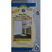 Luxury Home Fashion Shower Curtain Liner, Waterproof Shower Curtains Vinyl Bathroom Curtain, Machine Washable, 72 x 72 inch