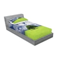 thumbnail image 2 of Ambesonne Nature Fitted Sheet & Pillow Sham Set, Old Tree in Grass Field, Twin, Green Blue, 2 of 2
