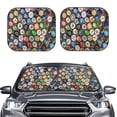 thumbnail image 2 of Qekee Beer Caps Foldable Car Sun Shade - 2-Pack, Car Windshield Sunshades, Foldable - Medium, 2 of 7