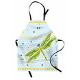 thumbnail image 1 of Dragonfly Apron Dragonfly Figure over Little Circular Spots and Dots Kids Cartoon, Unisex Kitchen Bib Apron with Adjustable Neck for Cooking Baking Gardening, Lime Green Pale Blue, by Ambesonne, 1 of 3