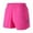Hot Pink, variant on lmcalzta Plus Size Women High Waist Running Shorts Quick Drying Athletic Workout Shorts with Mesh Liner Zipper Pockets(M-4XL)