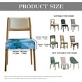 thumbnail image 7 of HELLHERO Marble Print Dining Chair Covers, Dustproof Seat Covers for Dining Room Chairs, Kitchen Chair Slipcovers Removable, Easy to Clean, Blue, 7 of 7