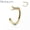Gold, variant on D Shape Flat End Nose Hoops Titanium Implant Grade 18 Gauge and 20 Gauge Piercings Jewelry for Women Men Sold Each