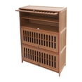 thumbnail image 4 of 7-Tier Shoe Cabinet, Shoe Cabinet with Flip-up Doors 80*32*106cm Tawny, 4 of 13
