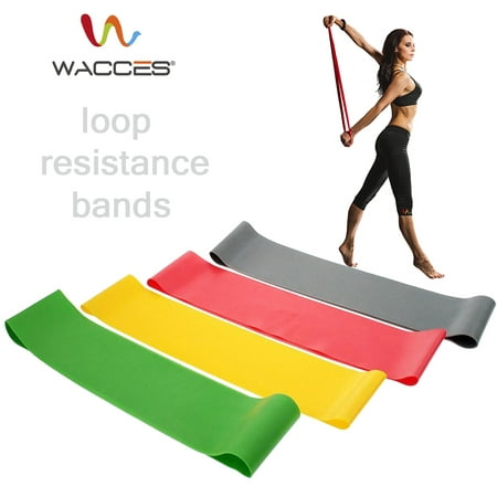 00 Loop - Wacces Resistance Loops Bands Set for Exercise (Light, Low, Medium, Heavy)