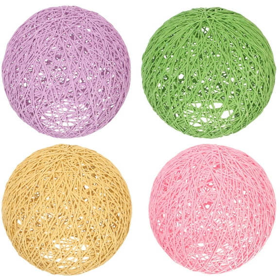 Masteelf  4 Pcs Clip Lamp Shades Standard Bulb Swag Gazebo Bohemian Decor Retro