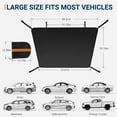 thumbnail image 5 of Car Windshield Snow Cover, Windshield Cover for Ice and Snow, Frost Windshield Cover for Ice, 2*Removal Side Mirror Protector, Windproof UV Sunshade Cover for Cars, SUVs, Vans, 5 of 5