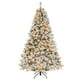 thumbnail image 1 of Árbol de Navidad preiluminado Costway 210 cm decoración flocada 450 luces LED, 1 of 4