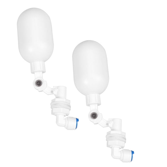 LOLIPPYY 2-Pack Float Valve for Water Tanks, Easy to Install, White Plastic, Suitable for Various Applications