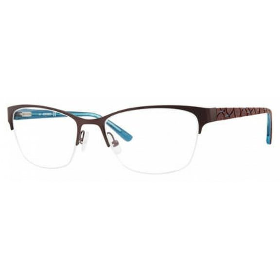 Adensco Ad 221 00T7 00 Women's Half Rim Frame Demo Lens Eyeglasses