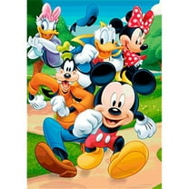 Mickey and Minnie Diamond Art Painting Kits for Adults and Beginners,5D DIY Cartoon Cross Stitch Kits,Full Drill Crafts for Kids Home Wall Decor Gift Diamond Dots 12" X 16"