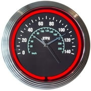 SPEEDOMETER NEON CLOCK  8SPDOM