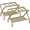 Gold, variant on Luggage Rack for Guest Room, Folding Suitcase Stand with Shoe Shelf, Easy Assembly, Portable, Hold up to 110 lb, Gold