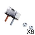 thumbnail image 1 of Colaxi 6X 40A 12v Manuel Réinitialisation Disjoncteur Fusible Goujon Boulon Type 2, 1 of 8