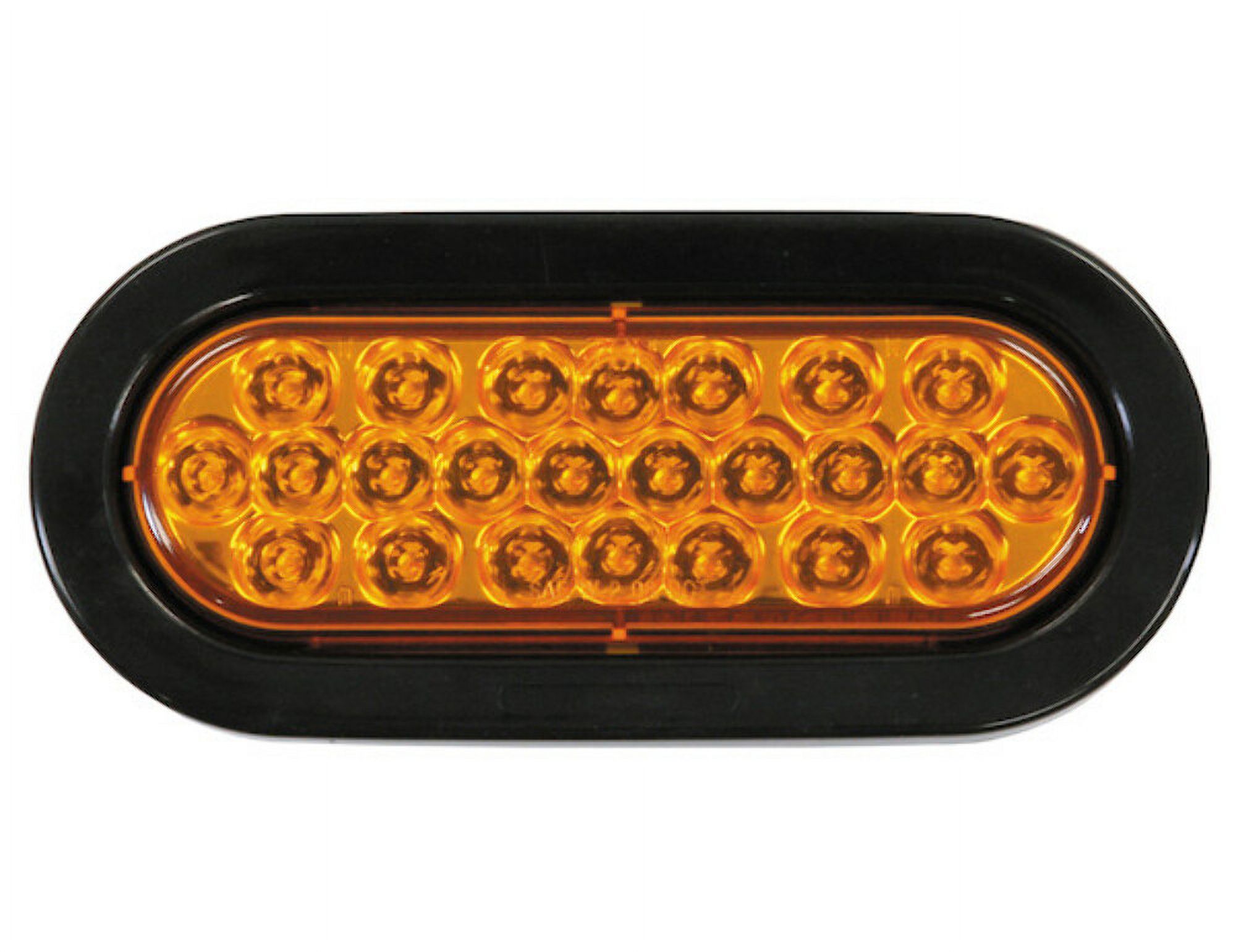 Barjan 04820402 6.5 in. SS Mount with Oval Amber Light & Wiring Harness - image 3 of 3