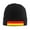 Black, variant on German Flag Winter Beanie Hats for Men Women Warm Cozy Knitted Cuffed Skull Cap Red