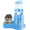 Blue, variant on 3 in 1 Hamster Hanging Water Bottle Pet Auto Dispenser with Base for Dwarf Hamster Mouse Rat Hedgehog (80ML)