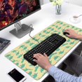 thumbnail image 2 of Long Mouse Pads for Desk,LightYellow Green Dinosaurs Silhouettes Desk Mats on Top Of Desks, Desk Mouse Pad Extra Large with 3mm Non-Slip Base and Stitched Edge for Gaming,Work,Home 31.5"x15.7", 2 of 5