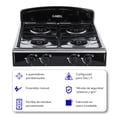 thumbnail image 2 of Estufa Parrilla de Gas de Mesa 4 Quemadores Garell Negra de Acero Inoxidable PM4Q-IN, 2 of 7