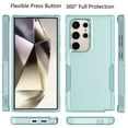 thumbnail image 2 of Galaxy S24 5G Case, 2 in 1 Phone Case for Samsung Galaxy S24 6.2" ,Takfox Shockproof Protection Heavy Duty Armor Hard Plastic & Rubber Rugged Bumper Cover,Mintgreen, 2 of 10